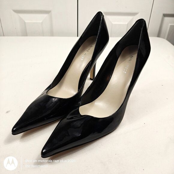 Nine West Shoes - Women's NINE WEST Fresh Pumps Pointy Toe Patent Leather High Heels US Size 8.5